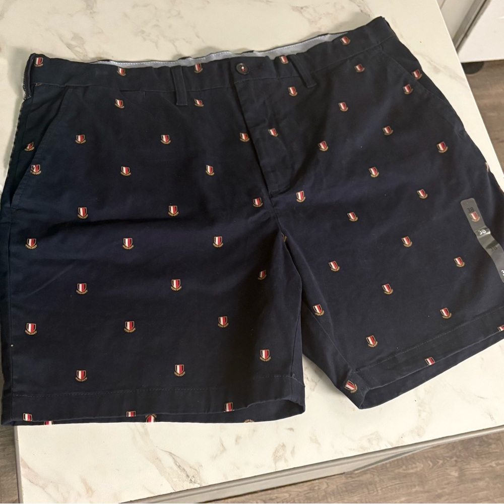 Tommy Hilfiger Dark‎ Blue Shorts with Pattern 38